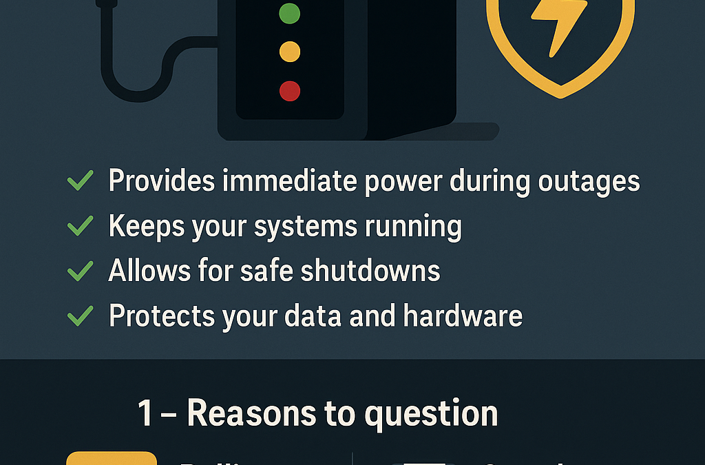 ⚡ Why Every Business Needs a Battery Backup (UPS) — Especially During Rolling Blackouts